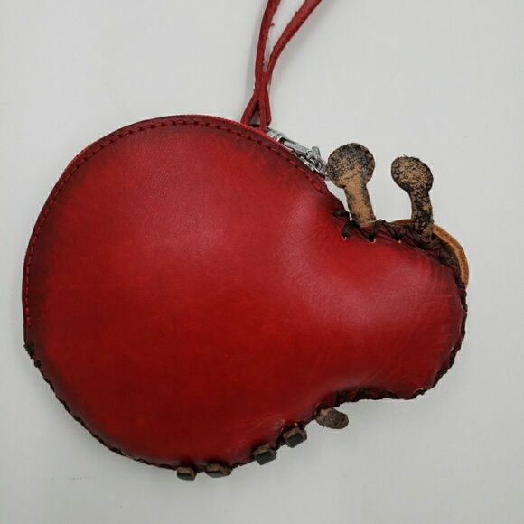 Kawaii Ladybug Leather Coin Purse Lucky Wallet Wristlet Bag Charm Change Pouch - Picture 4 of 13